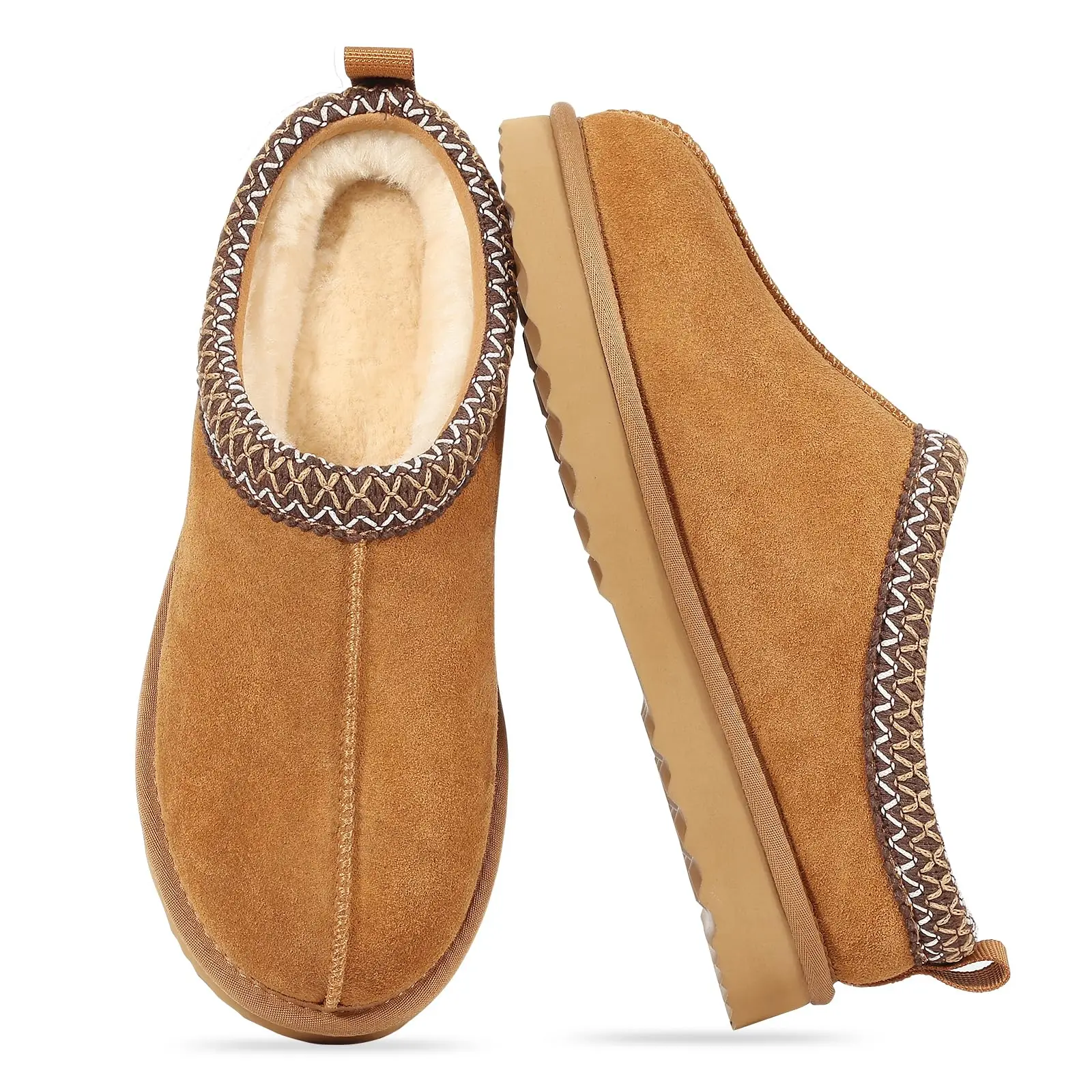 kf-S605af05ee54745059980d914b308adf9i Women Winter Fur Boots Low Top Warm Fashion Snow Shoes - Image 1