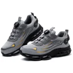 Men Safety Shoes Rotating Button Anti Smash Anti Puncture Work Boots