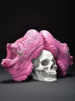 Women Casual Vulcanized Sneakers Platform High Heels Halloween Punk Shoes - Image 4