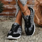 Women Breathable Casual Shoes Thick Sole Round Toe Fashion Sneakers - Image 7