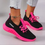 Women Color Block Casual Sports Shoes Breathable Lightweight Comfortable Sneakers
