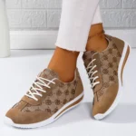 Women Breathable Casual Shoes Thick Sole Round Toe Fashion Sneakers - Image 2