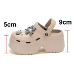 Women Chunky Platform Sandals Closed Toe Summer Soft Non-Slip Shoes - Image 7