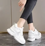 Women Thick Soled Sports Shoes Lightweight Casual Height Increasing Sneakers - Image 4