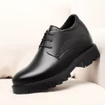 Men Cowhide Thick Sole Height Increasing Casual Formal Office Shoes - Image 2