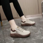 Women Spring Thick Sole Elevated Sports Casual Board Sneakers - Image 5