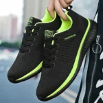 Men Sports Running Shoes Lightweight Breathable Air Mesh Non Slip Sneakers - Image 2