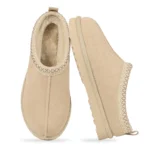 Women Winter Fur Boots Low Top Warm Fashion Snow Shoes - Image 3