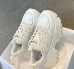 Women Summer Platform Sport Sneakers Mesh Leather Chunky Casual Shoes - Image 7