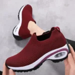Women Summer Fashion Casual Sport Wedge Platform Breathable Sneakers - Image 4