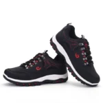 Men Leather Casual Sneakers Lightweight Walking Tennis Shoes for All Seasons - Image 6