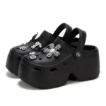 Women Chunky Platform Sandals Closed Toe Summer Soft Non-Slip Shoes - Image 2