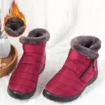 Women Winter Snow Boots Waterproof Warm Fur Flat Casual Cotton Shoes - Image 5