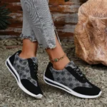 Women Breathable Casual Shoes Thick Sole Round Toe Fashion Sneakers - Image 6