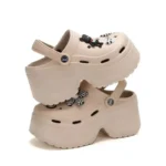 Women Chunky Platform Sandals Closed Toe Summer Soft Non-Slip Shoes - Image 6