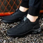 Men and Women Air Cushion Safety Shoes Steel Toe Work Sneakers - Image 3