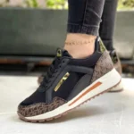 Women Vulcanized Sneakers Lace Up Comfortable Plus Size Casual Shoes - Image 6