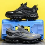 Men Safety Shoes Rotating Button Anti Smash Anti Puncture Work Boots - Image 7