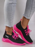 Women Color Block Casual Sports Shoes Breathable Lightweight Comfortable Sneakers - Image 5