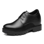 Men Cowhide Thick Sole Height Increasing Casual Formal Office Shoes - Image 6