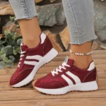 Women Casual Lace Up Sneakers Spring Autumn Thick Sole Comfortable Shoes - Image 5