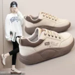 Women Spring Thick Sole Elevated Sports Casual Board Sneakers - Image 2